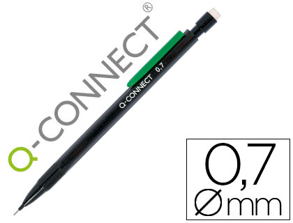 Portaminas Q-Connect 0,7mm. negro